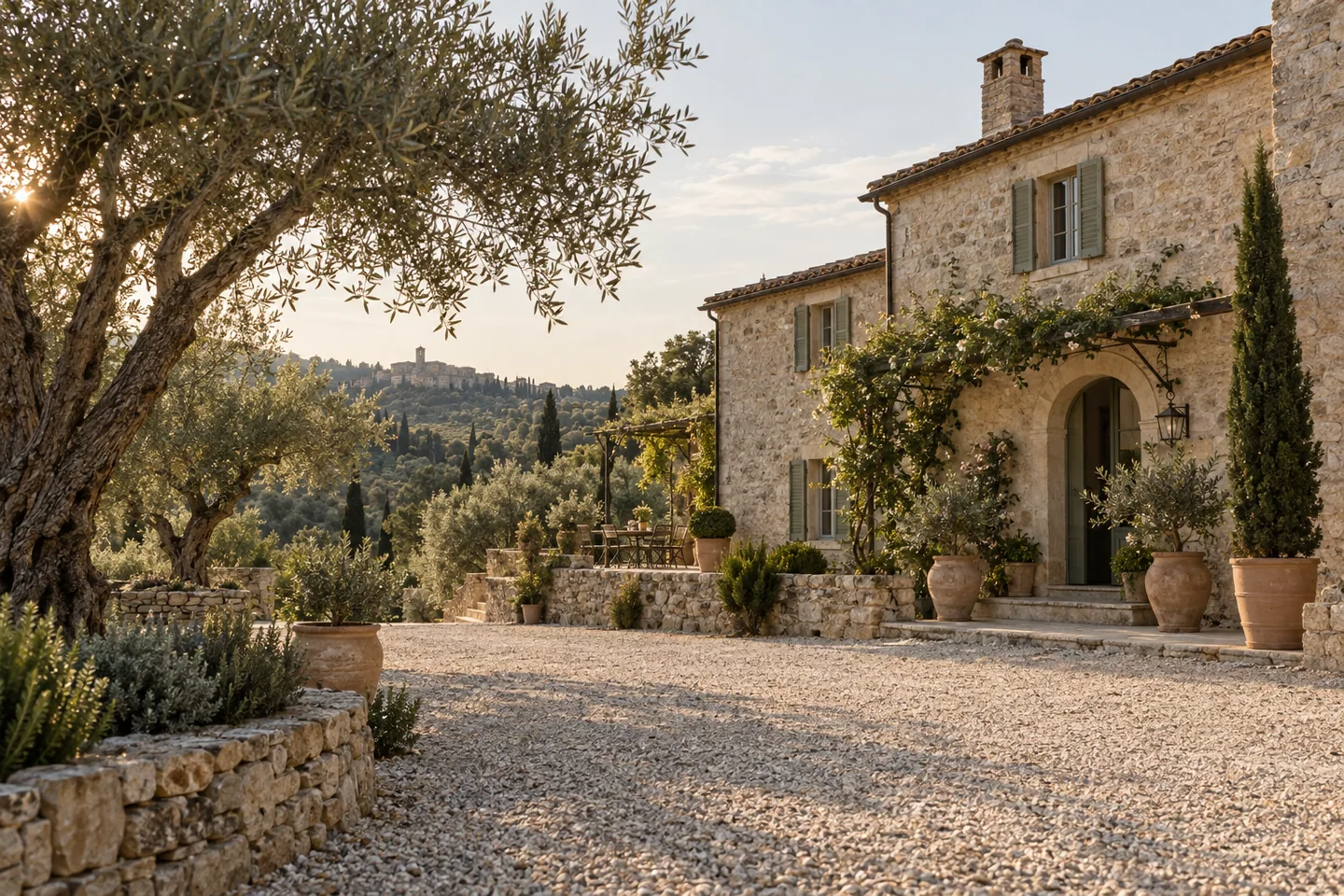 Un casale di fantasia accanto a un uliveto